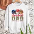 Baseball Dad Camo Father's Day Baseball Stuff Men Premium Men Sweatshirt
