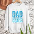 Baseball Dad Coach Father's Day Raglan Baseball Tee Men Sweatshirt