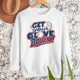 Baseball Dad Coach Training Saying Get Your Glove Down Premium Men Sweatshirt Baseball Dad Coach Training Saying Get Your Glove Down Premium Men Sweatshirt