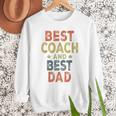 Baseball Dad For Men Vintage Best Coach And Best Dad Men Sweatshirt Baseball Dad For Men Vintage Best Coach And Best Dad Men Sweatshirt