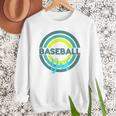 Baseball Dad With Modern Baseball Circles Premium Tri-Blend Men Sweatshirt