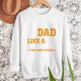 Baseball Dad Like a Regular Dad Only Way Cooler Premium Men Sweatshirt