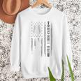 Baseball Dad Silhouette Bat Flag Stars Premium Men Sweatshirt Baseball Dad Silhouette Bat Flag Stars Premium Men Sweatshirt