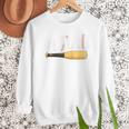 Baseball Player Dad Papa Number One Baseball Dad Fathers Day Raglan Baseball Tee Men Sweatshirt