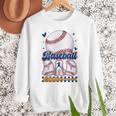 Groovy Baseball Dad Daddy Father Happy Fathers Day Men Guys Men Sweatshirt Groovy Baseball Dad Daddy Father Happy Fathers Day Men Guys Men Sweatshirt