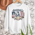 Patriotic Baseball Dad USA Flag American 4th Of July Premium Men Sweatshirt Patriotic Baseball Dad USA Flag American 4th Of July Premium Men Sweatshirt