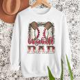 Retro Baseball Dad Leopard Proud Ball Dad Men Sweatshirt Retro Baseball Dad Leopard Proud Ball Dad Men Sweatshirt