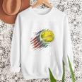 Softball Dad Like a Baseball Dad With Bigger Balls Premium Men Sweatshirt Softball Dad Like a Baseball Dad With Bigger Balls Premium Men Sweatshirt