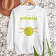 Softball Dad Just Like A Baseball Dad Player Premium Men Sweatshirt Softball Dad Just Like A Baseball Dad Player Premium Men Sweatshirt