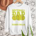 Softball Dad Just Like A Baseball Dad Team Premium Men Sweatshirt