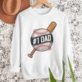Vintage 1 Baseball Dad Daddy Father's Day From Son Daughter Men Sweatshirt Vintage 1 Baseball Dad Daddy Father's Day From Son Daughter Men Sweatshirt