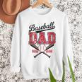 Vintage Baseball Dad Daddy Father's Day Baseball Players Men Sweatshirt