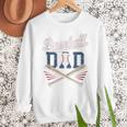 Vintage Baseball Dad Humor Father's Day Sport Lovers Men Sweatshirt