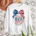 Vintage Baseball Dad Patriotic USA Flag 4th Of July Fathers Premium Men Sweatshirt Vintage Baseball Dad Patriotic USA Flag 4th Of July Fathers Premium Men Sweatshirt