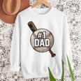 Vintage Father's Day 1 Baseball Dad Baseball Lovers Players Men Sweatshirt Vintage Father's Day 1 Baseball Dad Baseball Lovers Players Men Sweatshirt