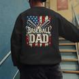 Baseball Dad American USA Flag Dada Men Baseball Fathers Day Men's Sweatshirt Back Print Baseball Dad American USA Flag Dada Men Baseball Fathers Day Men's Sweatshirt Back Print