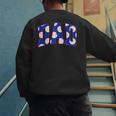 Baseball Dad Bold Varsity Style Letters Sport Themed Men's Sweatshirt Back Print Baseball Dad Bold Varsity Style Letters Sport Themed Men's Sweatshirt Back Print