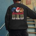 Baseball Dad Camo Father's Day Baseball Stuff Men Men's Sweatshirt Back Print