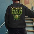 Baseball Dad Camo Ice Cream Baseball Father's Day Men's Sweatshirt Back Print
