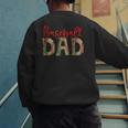 Baseball Dad Camouflage Camo Flag Military Father's Day Men's Sweatshirt Back Print Baseball Dad Camouflage Camo Flag Military Father's Day Men's Sweatshirt Back Print