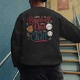 Baseball Dad And Chill Funny For Baseball Lovers Men's Sweatshirt Back Print Baseball Dad And Chill Funny For Baseball Lovers Men's Sweatshirt Back Print
