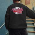 Baseball Dad Coach Baseball Baseball Men's Sweatshirt Back Print Baseball Dad Coach Baseball Baseball Men's Sweatshirt Back Print