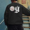 Baseball Dad Coach Old Head OG Old School Baller Men's Sweatshirt Back Print Baseball Dad Coach Old Head OG Old School Baller Men's Sweatshirt Back Print