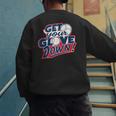 Baseball Dad Coach Training Saying Get Your Glove Down Men's Sweatshirt Back Print