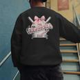 Baseball Dad With Coquette Cute Bow Sport Season Men's Sweatshirt Back Print Baseball Dad With Coquette Cute Bow Sport Season Men's Sweatshirt Back Print