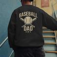 Baseball Dad Crossed Bats Cool Sports Fan Vintage Men's Sweatshirt Back Print Baseball Dad Crossed Bats Cool Sports Fan Vintage Men's Sweatshirt Back Print