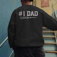 Baseball Dad Daddy Father's Day Number One Baseball Dad Men's Sweatshirt Back Print Baseball Dad Daddy Father's Day Number One Baseball Dad Men's Sweatshirt Back Print