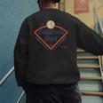 Baseball Dad Diamond Game Day Men's Sweatshirt Back Print Baseball Dad Diamond Game Day Men's Sweatshirt Back Print