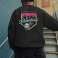 Baseball Dad Drip Home Plate Dripping Ice Cream Men's Sweatshirt Back Print