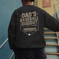 Baseball Baseball Dad Dugout Family Matching Men's Sweatshirt Back Print Baseball Baseball Dad Dugout Family Matching Men's Sweatshirt Back Print