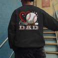 Baseball Dad Family Matching Cute Baseball Lover Men's Sweatshirt Back Print Baseball Dad Family Matching Cute Baseball Lover Men's Sweatshirt Back Print