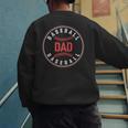 Baseball Dad Father Family Matching Men's Sweatshirt Back Print