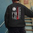 Baseball Dad Father And Son Baseball Love Men's Sweatshirt Back Print Baseball Dad Father And Son Baseball Love Men's Sweatshirt Back Print