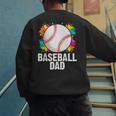 Baseball Dad Fathers Day For Daddy Papa Father Men's Sweatshirt Back Print Baseball Dad Fathers Day For Daddy Papa Father Men's Sweatshirt Back Print