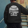 Baseball Dad Father's Day Men Men's Sweatshirt Back Print Baseball Dad Father's Day Men Men's Sweatshirt Back Print
