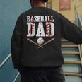 Baseball Dad Happy Fathers Day For Men Boys Kid Men's Sweatshirt Back Print Baseball Dad Happy Fathers Day For Men Boys Kid Men's Sweatshirt Back Print