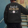 Baseball Dad Leopard Baseball Player Men's Sweatshirt Back Print Baseball Dad Leopard Baseball Player Men's Sweatshirt Back Print
