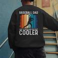 Baseball Dad Baseball Lover Father's Day Men's Sweatshirt Back Print