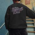 Baseball Dad Graphic Men's Sweatshirt Back Print