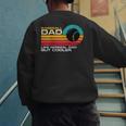 Baseball Dad Like Normal Dad But Cooler Fathers Day Men's Sweatshirt Back Print