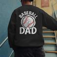 Baseball Dad Baseball Player Men Men's Sweatshirt Back Print Baseball Dad Baseball Player Men Men's Sweatshirt Back Print