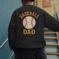 Baseball Dad Retro Vintage Father's Day Men's Sweatshirt Back Print Baseball Dad Retro Vintage Father's Day Men's Sweatshirt Back Print