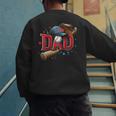 Baseball Dad Sport Fan Father Men Baseball Fathers Day Men's Sweatshirt Back Print Baseball Dad Sport Fan Father Men Baseball Fathers Day Men's Sweatshirt Back Print