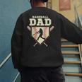 Baseball Dad Sport Fan Father Men's Sweatshirt Back Print Baseball Dad Sport Fan Father Men's Sweatshirt Back Print