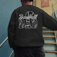 Baseball Dad Sports Lover Graphic Men's Sweatshirt Back Print