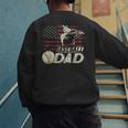 Baseball Dad US Flag For Dad Men Patriotic Fathers Day Men's Sweatshirt Back Print Baseball Dad US Flag For Dad Men Patriotic Fathers Day Men's Sweatshirt Back Print